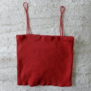 Brandy Melville Just the Basics Red Tank
